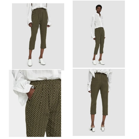 Stelen Pants - Stelen Beasley Polka Dot Trousers in Olive. Size M